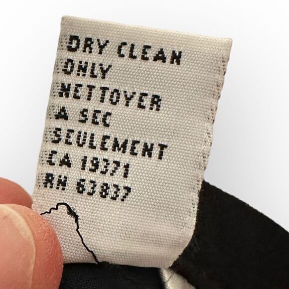 Ann Klein II black skirt Size 8 Acetate/Rayon/Polyester - Picture 5 of 6